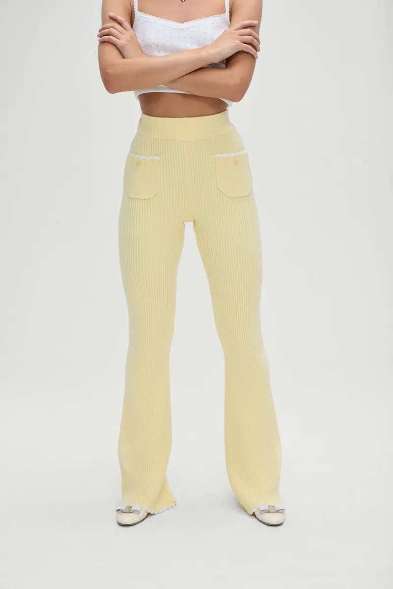 Camden Knit Pants - Vanilla Sugar — image 1 of 1