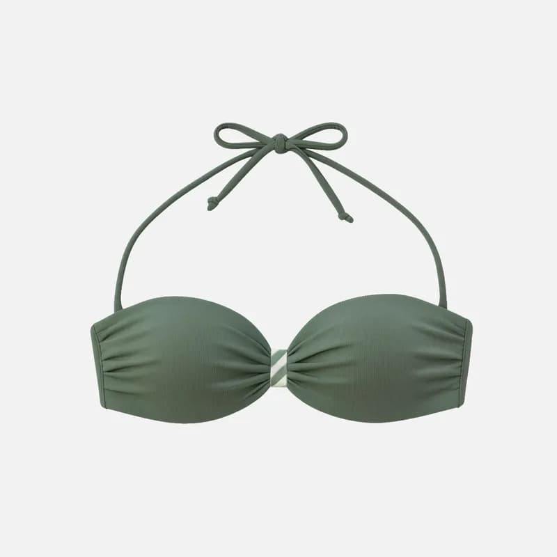 Carrie Bandeau Bikini Top - Earth — image 1 of 1
