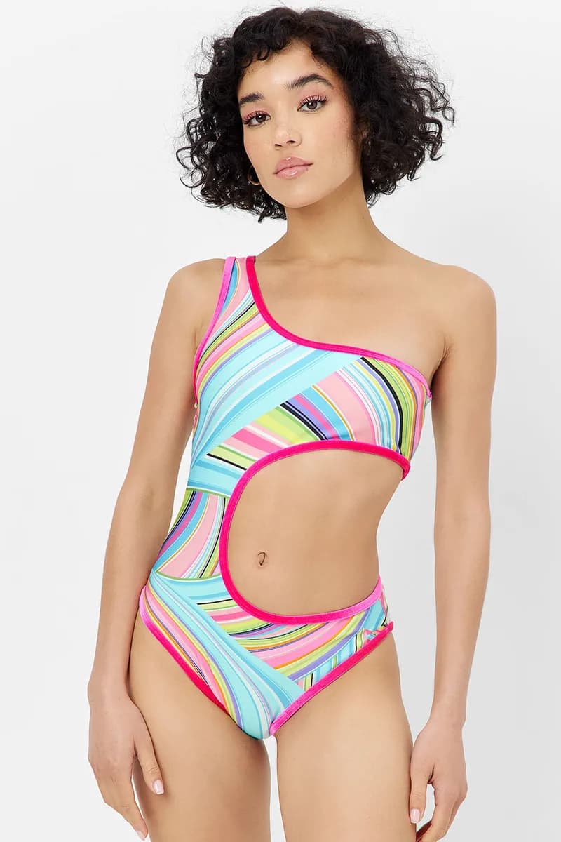 Cash Shine One Piece Swimsuit - Rainbow Swirl — image 1 of 1