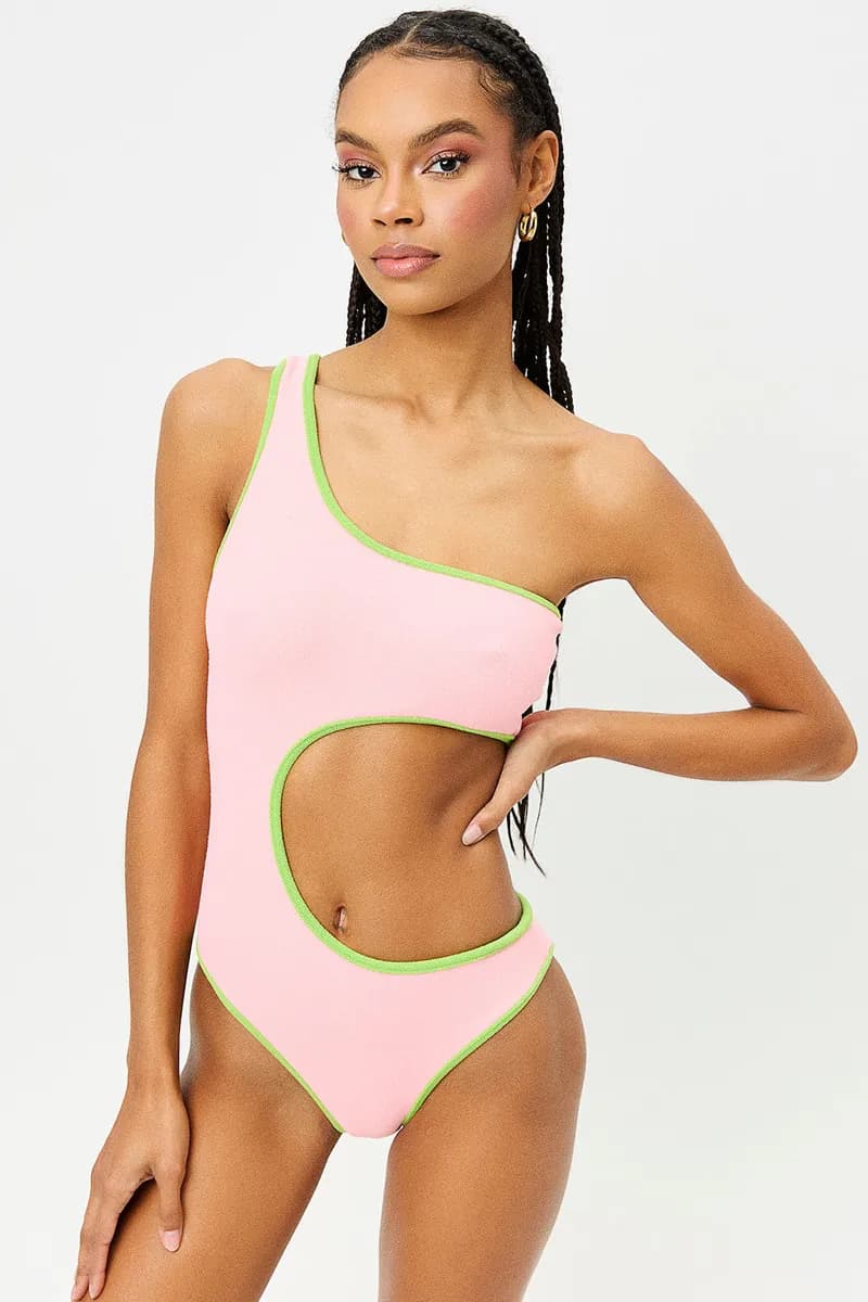 Cash Terry One Piece Swimsuit - Summer Melon — image 1 of 1