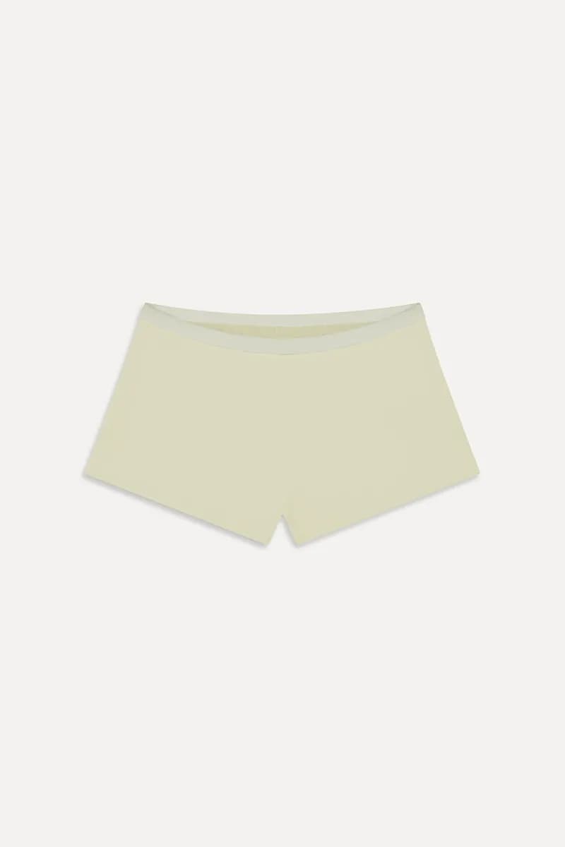 Caster Terry Cheeky Boy Shorts - Lemon — image 1 of 1