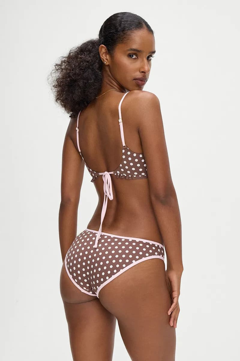 Catalina Full Coverage Bikini Bottom - Cocoa Dot — image 1 of 1