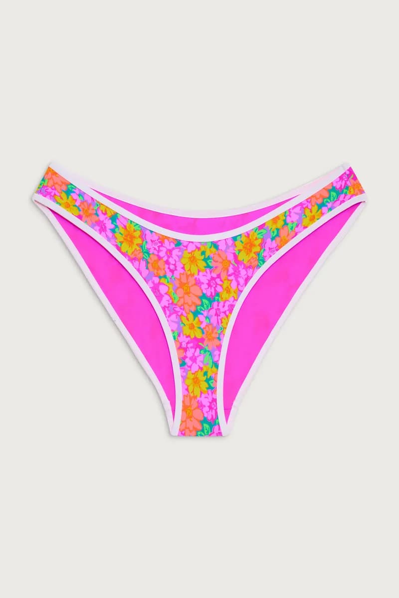 Catalina Full Coverage Bikini Bottom - Daisy Pond — image 1 of 1