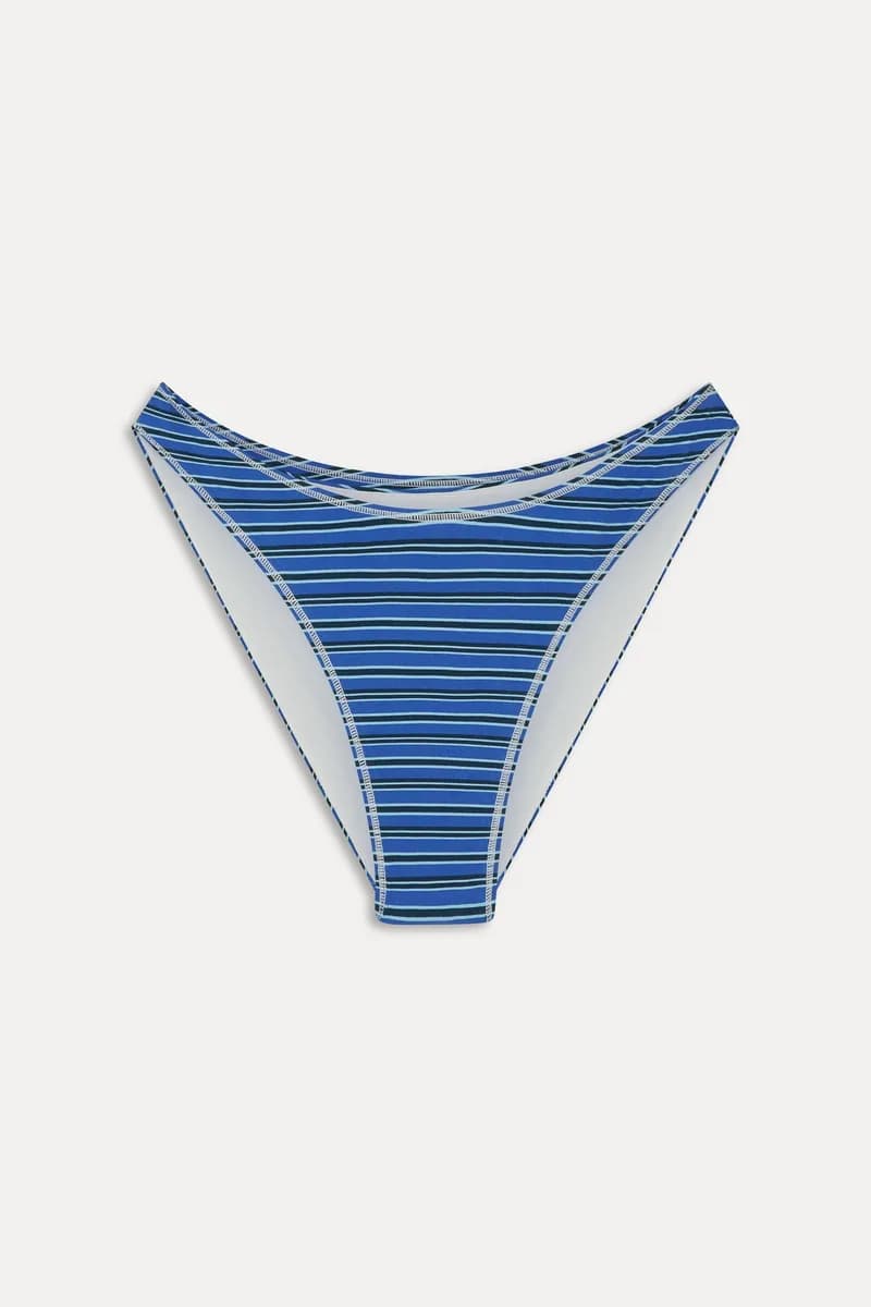 Catalina Full Coverage Bikini Bottom - Silhouette Stripe
