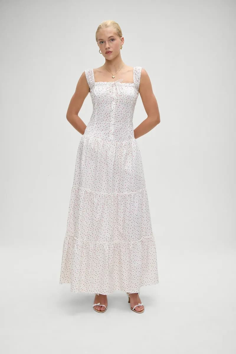 Christabelle Floral Ruffle Maxi Dress - Tea Party — image 1 of 1