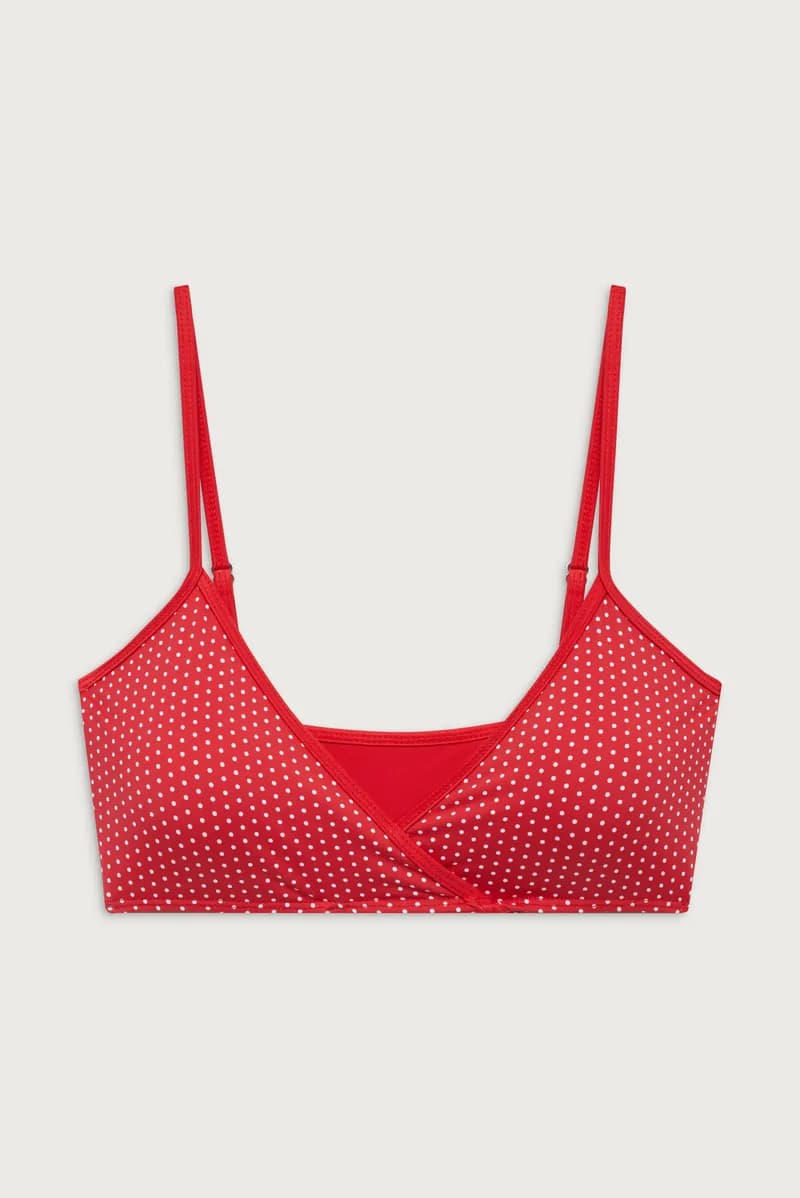 Clairo Bralette Bikini Top - Scarlet Dot — image 1 of 1