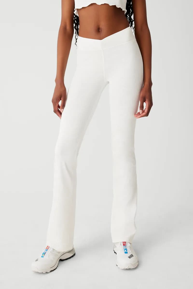Clementine Low Waist Flare Legging - Moon Flower — image 1 of 1