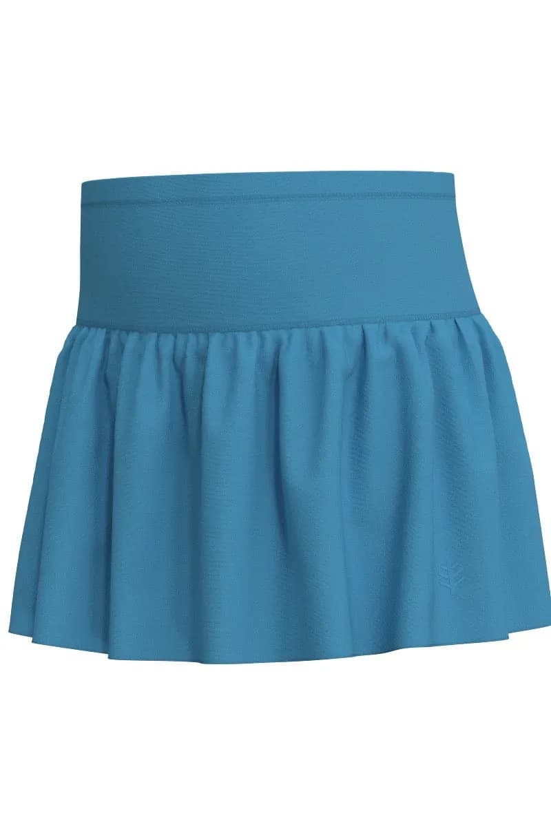 Clover Swim Skirt - Malibu Blue — image 1 of 1