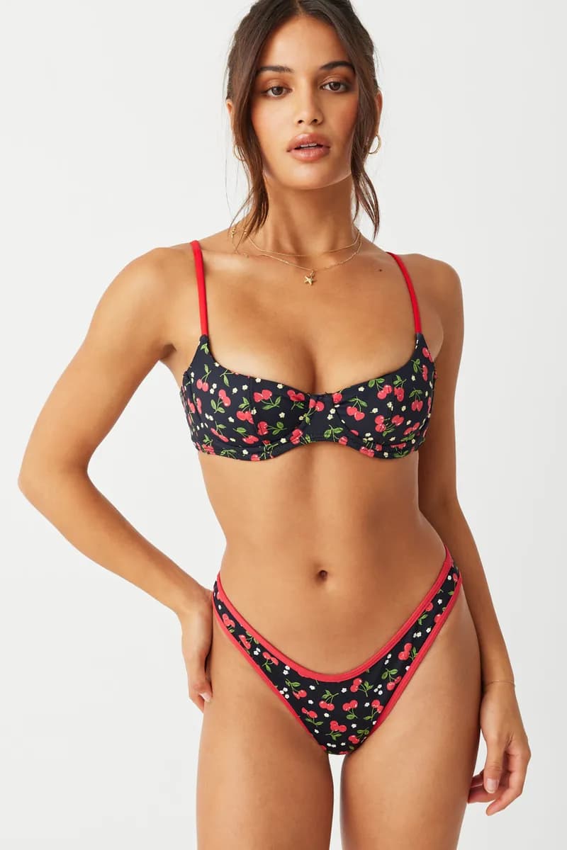 Cola Underwire Balconette Bikini Top - Cherry Hearts — image 1 of 1