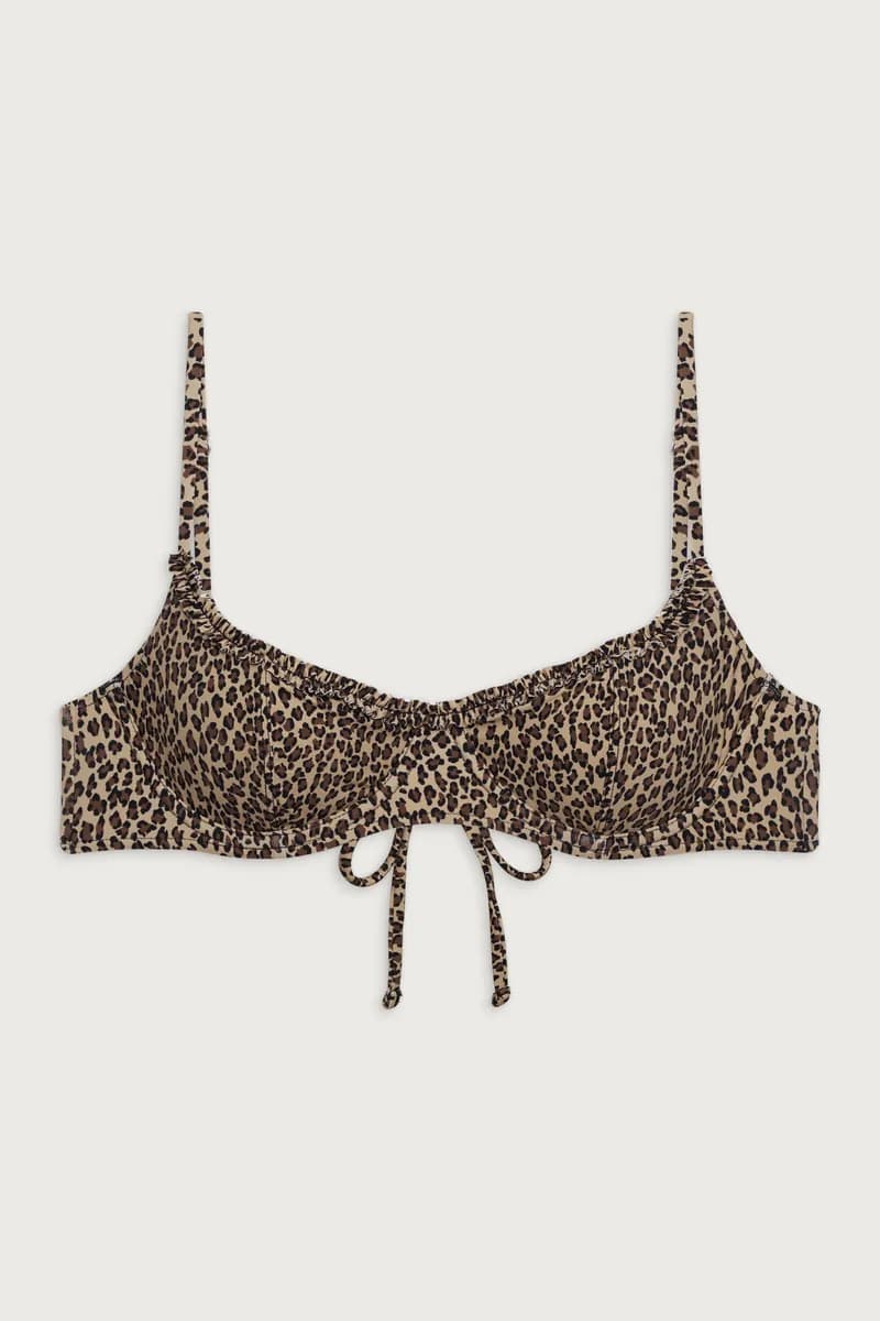 Cola Underwire Bikini Top - Baby Leopard — image 1 of 1