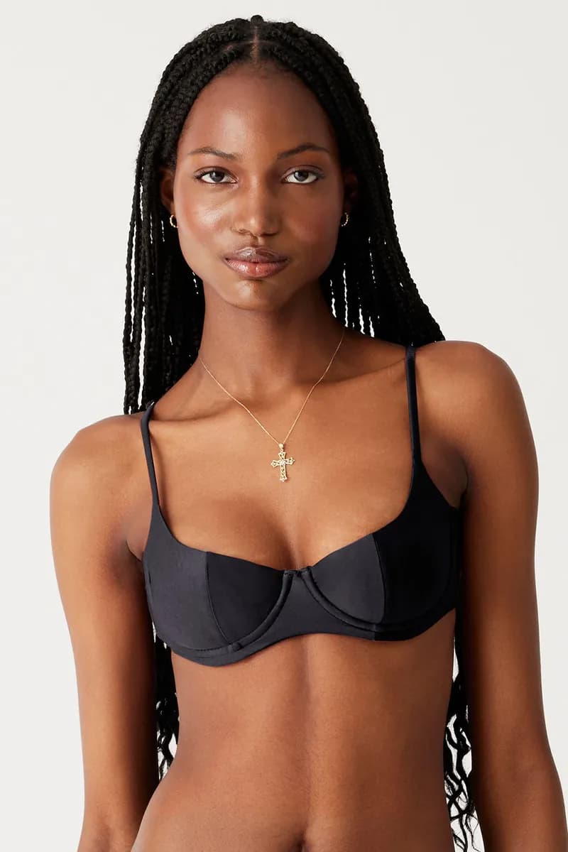 Cola Underwire Bikini Top - Black — image 1 of 1