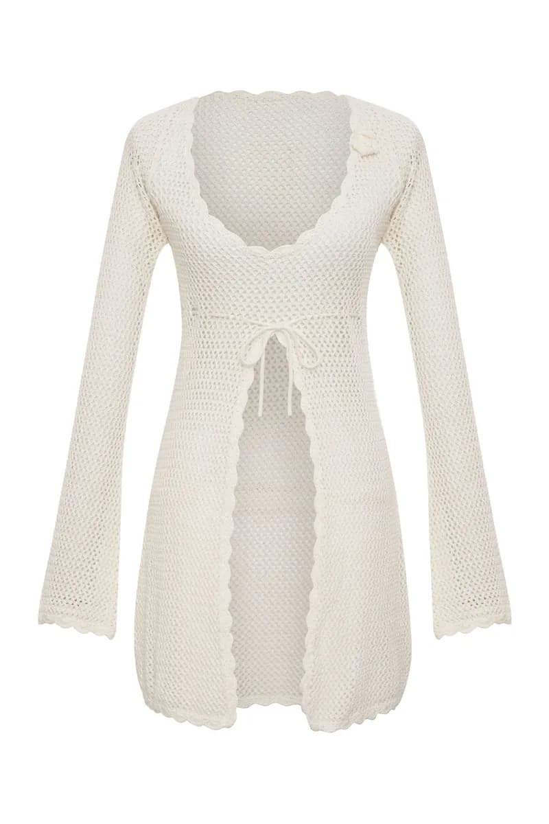 Collette Crochet Tunic - White — image 1 of 1