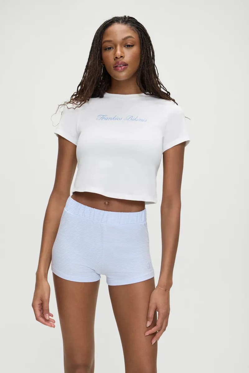Collins Cropped T Shirt - White — image 1 of 1