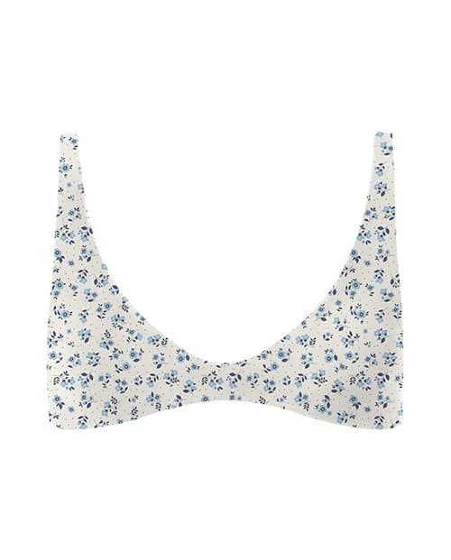 Connor Floral Scoop Bikini Top - Sand Sugar — image 1 of 1