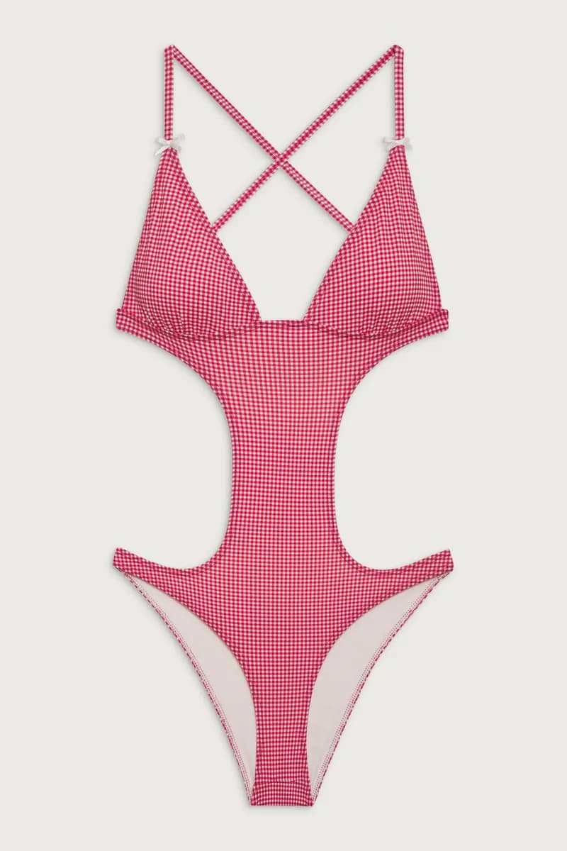 Cruise Monokini One Piece Swimsuit - Ladybug Gingham — image 1 of 1