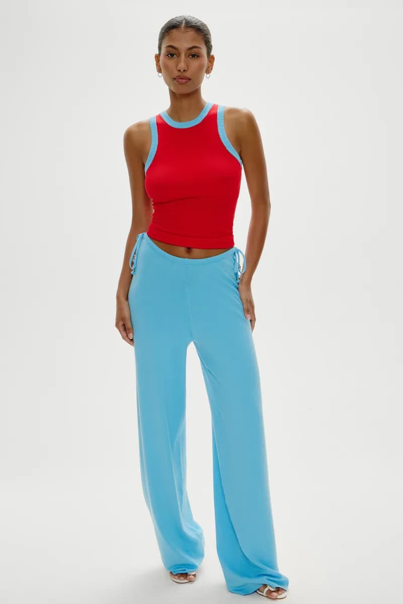 Cuddle Ribbed Tank Top - Cherry — image 1 of 1