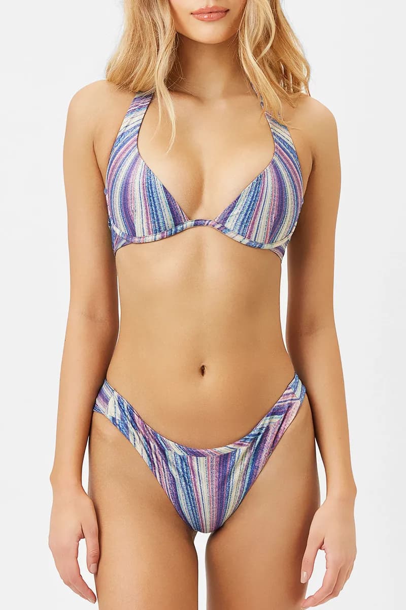 Dawson Cheeky Bikini Bottom - Shimmy Blue — image 1 of 1