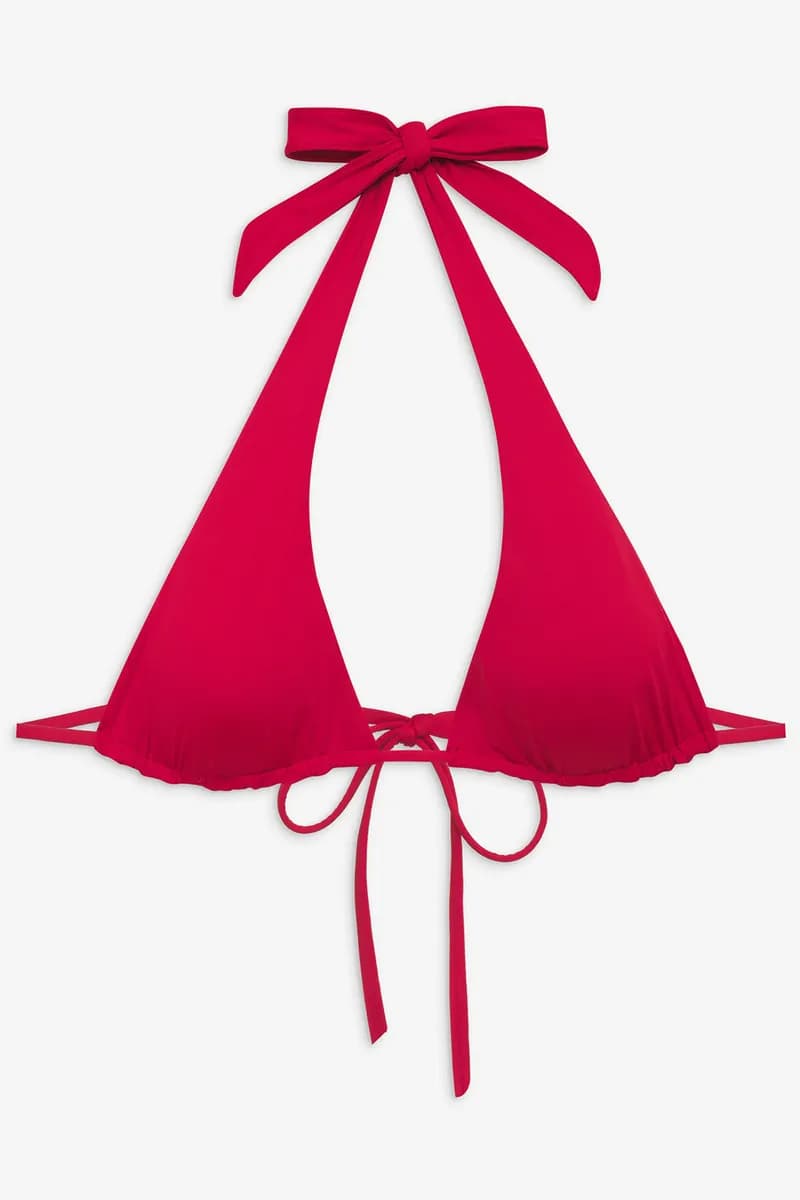 Diana Halter Bikini Top - True Red — image 1 of 1