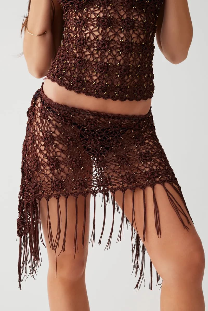 Hendrix Crochet Skirt - Bourbon — image 1 of 1