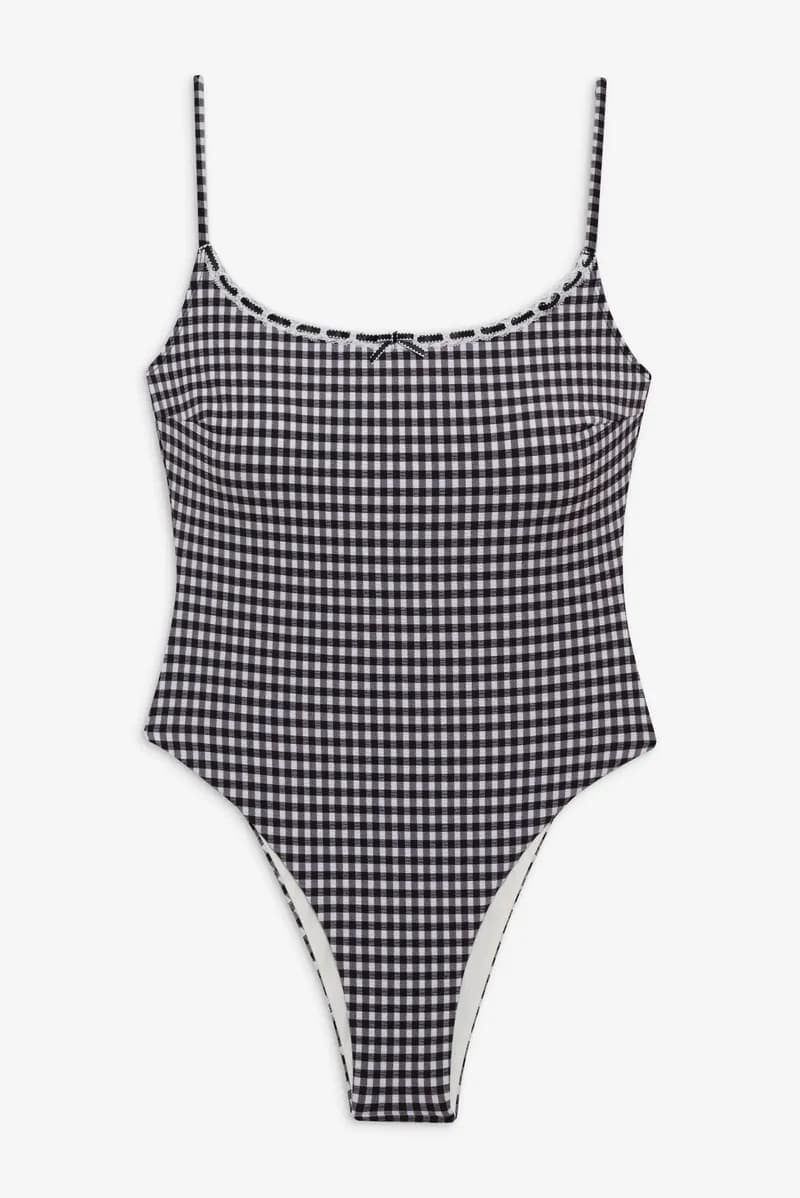 Juliet Cheeky One Piece Swimsuit - Blackberry Gingham — image 1 of 1