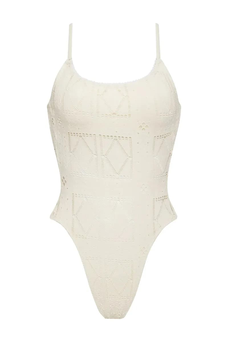 Juliet Cheeky One Piece Swimsuit - Garden Eyelet — image 1 of 1