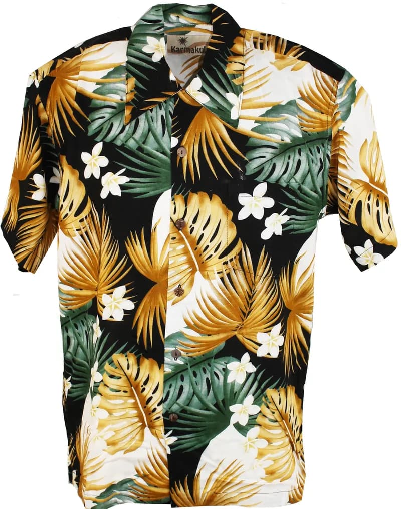 Koa Satin Cover Up Shirt - Tropics — image 1 of 1