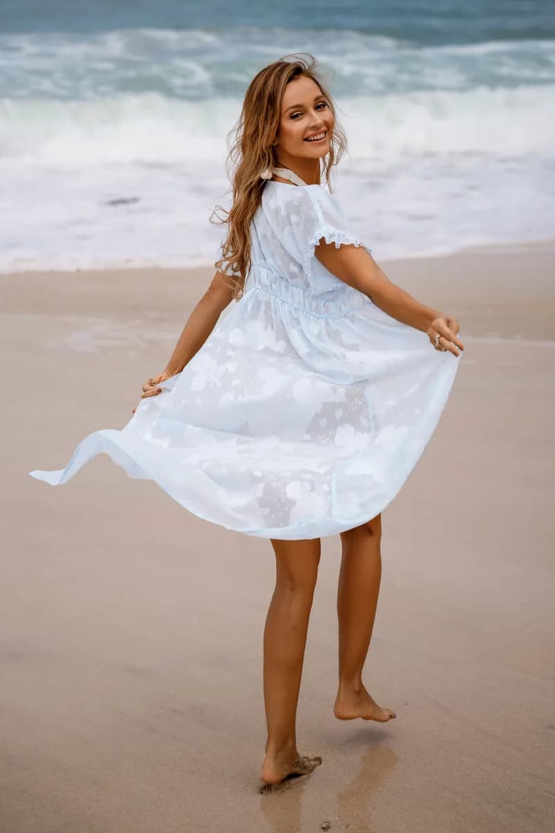 Macy Floral Lace Cover-Up Duster Kimono — image 1 of 1