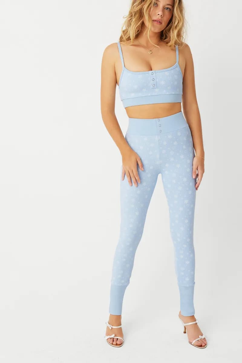Sugar Waffle Bralette Top - Flurries — image 1 of 1