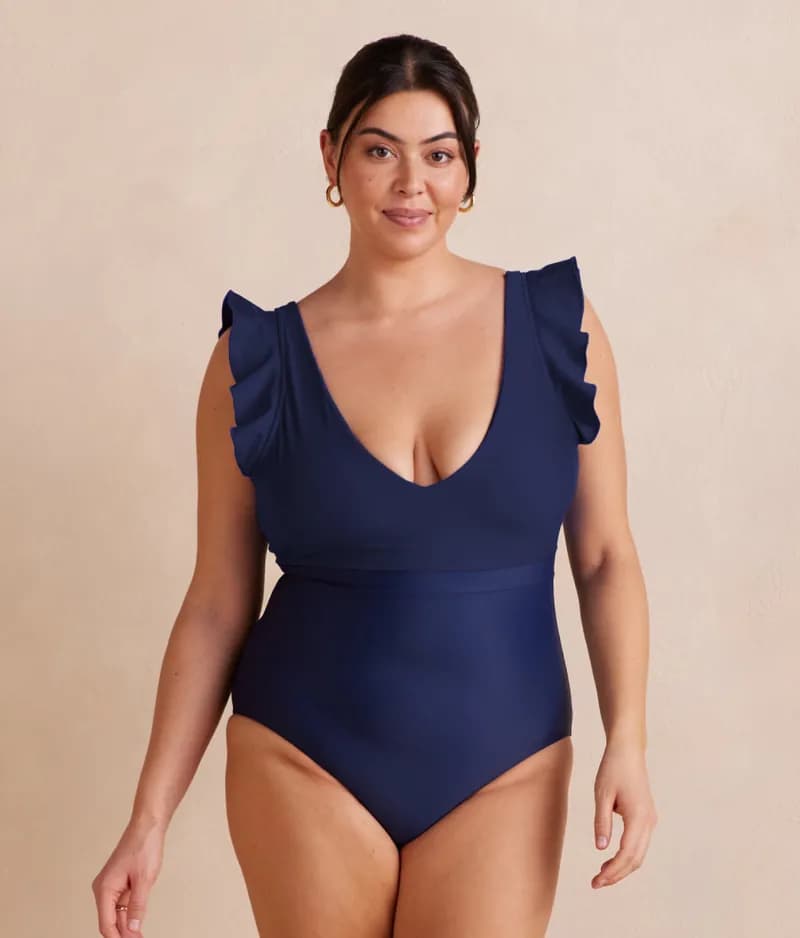 The Eyelet Ruffle Backflip - Deep Sea — image 1 of 1