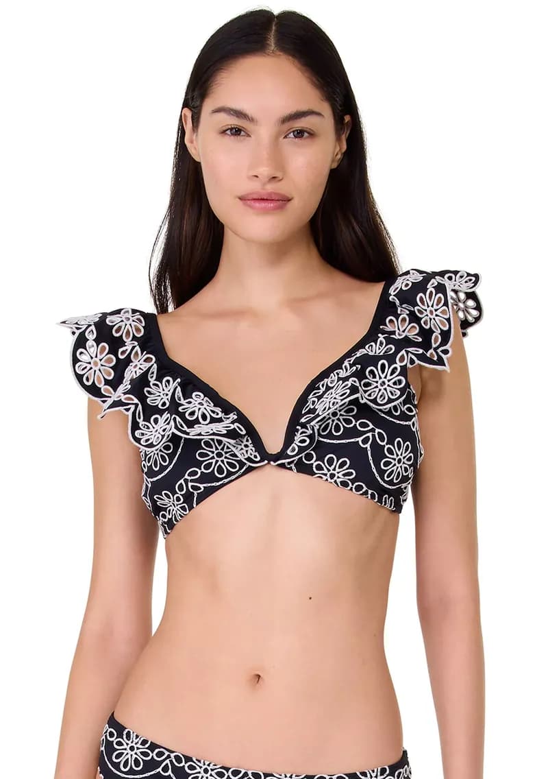 The Eyelet Ruffle Backflip - Lava — image 1 of 1