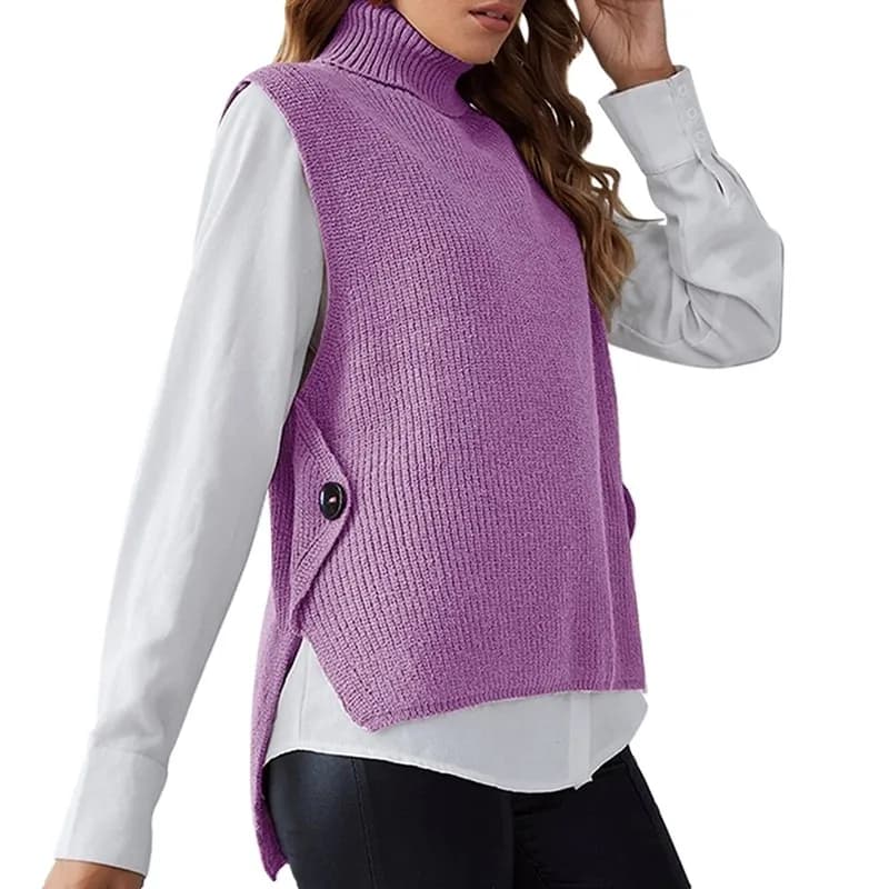 The High Neck Sweater Vest - Main — image 1 of 1