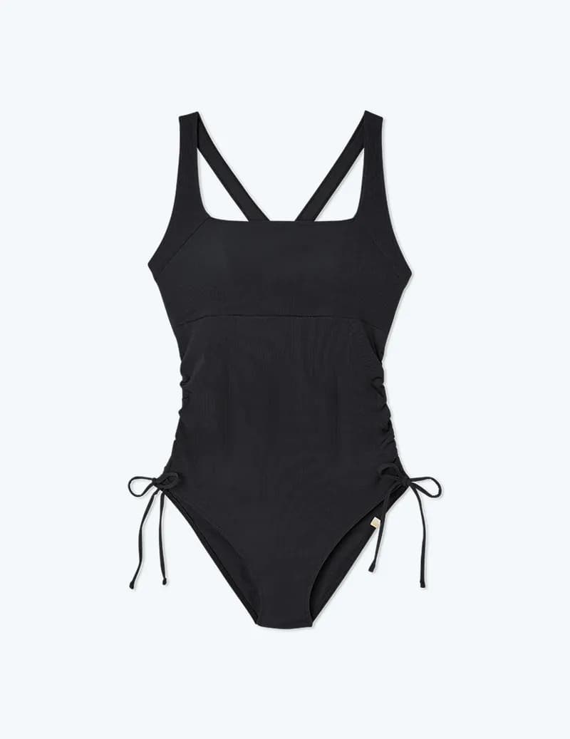 The Maternity Ribbed Cinched Current - Sea Urchin — image 1 of 1