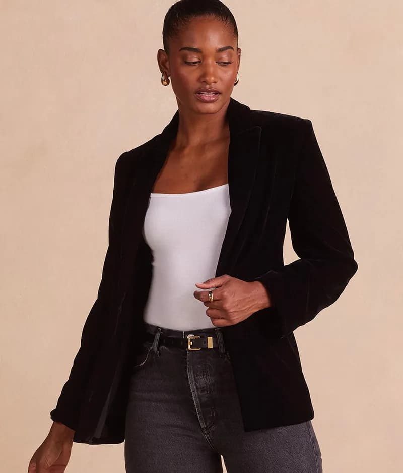 The Sustainable Velvet Collection Blazer - Imperial — image 1 of 1