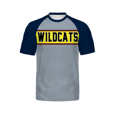 Youth FreeStyle Semi-Sublimated Raglan Tee-Navy — image 1 of 1