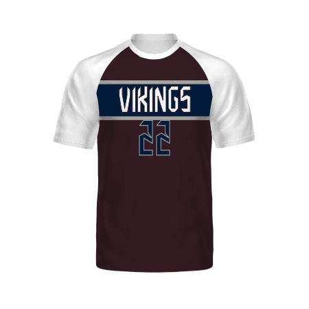 Youth FreeStyle Semi-Sublimated Raglan Tee-White — image 1 of 1