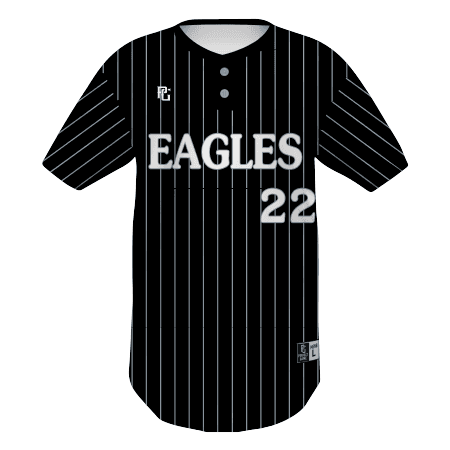 PERFECT GAME ADULT SUBLIMATED PIN-DOT 2-BUTTON BASEBALL JERSEY — image 1 of 1