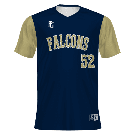 PERFECT GAME YOUTH SUBLIMATED TURBO V-NECK BASEBALL JERSEY — image 1 of 1