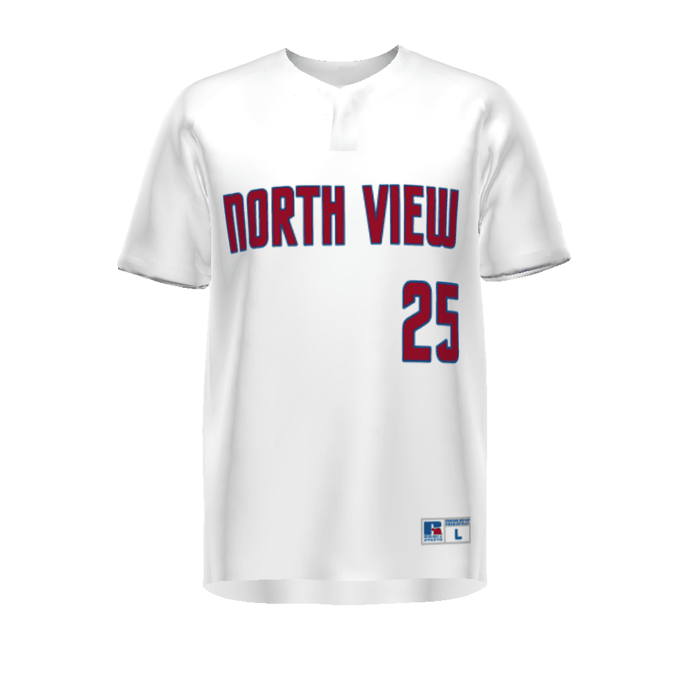 FREESTYLE SUBLIMATED BASELINE COVERED PLACKET BASEBALL JERSEY — image 1 of 1