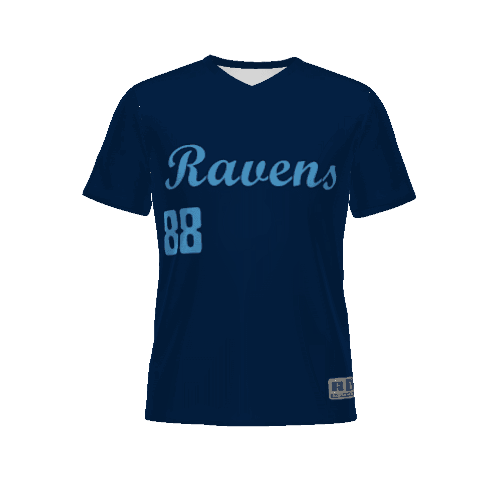Youth FreeStyle Sublimated Turbo V-Neck Baseball Jersey — image 1 of 1