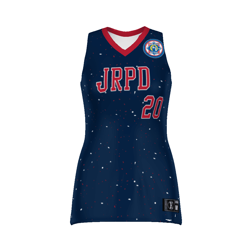Babe Ruth Ladies FreeStyle Sublimated Lightweight Sleeveless Softball Jersey — image 1 of 1