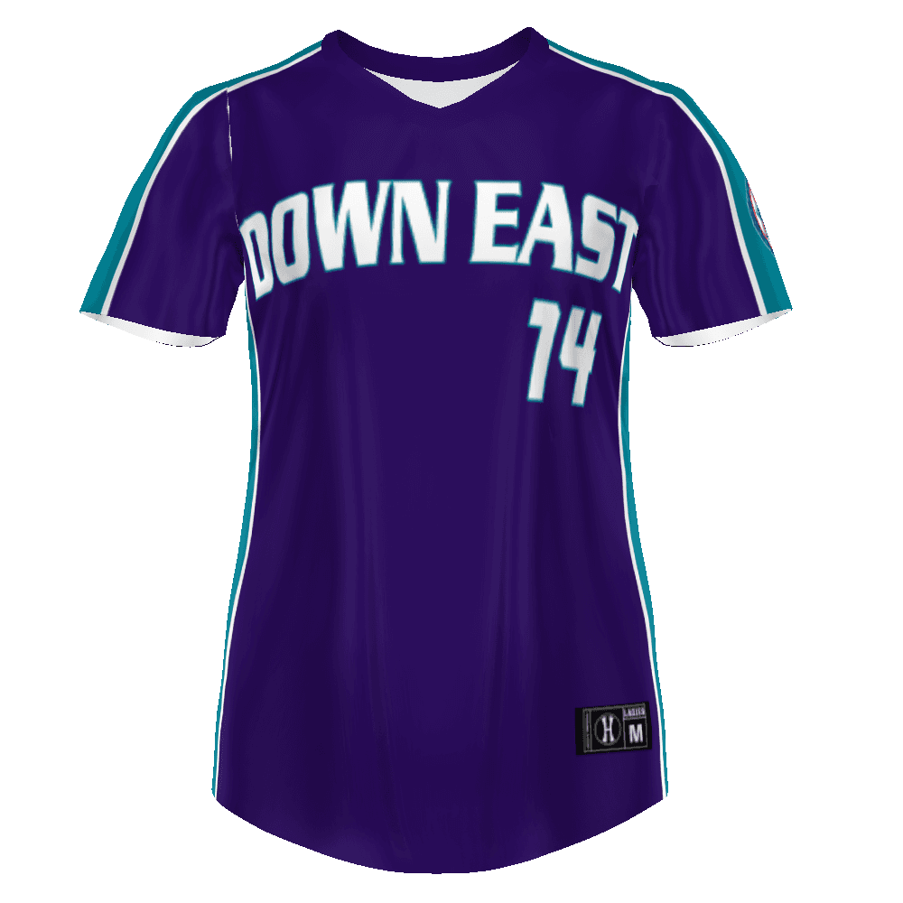 Babe Ruth Ladies FreeStyle Sublimated Lightweight Short Sleeve Softball Jersey — image 1 of 1