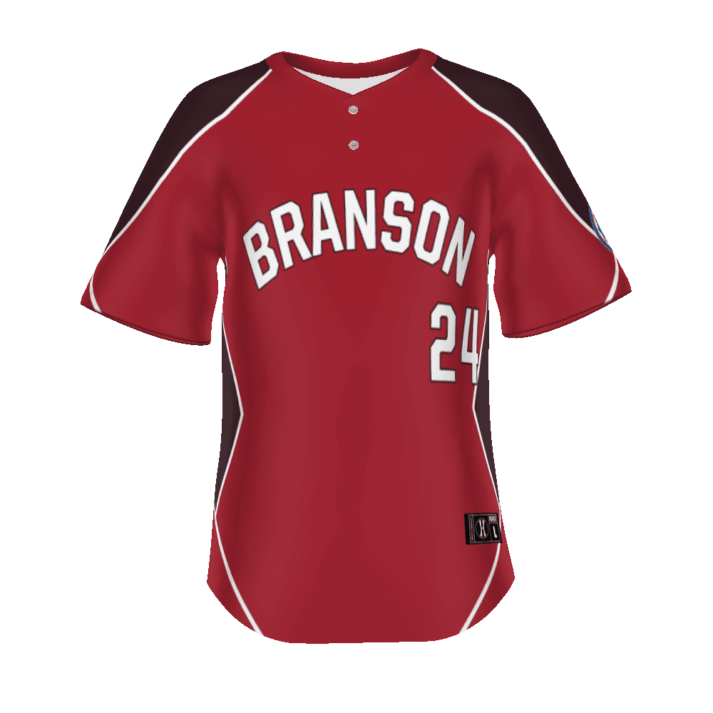 Babe Ruth FreeStyle Sublimated Lightweight Two-Button Baseball Jersey — image 1 of 1