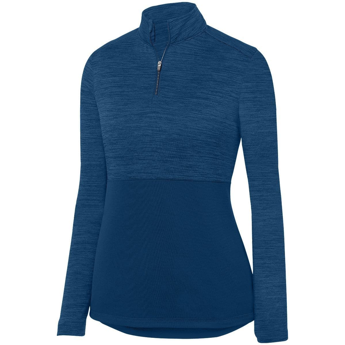 Ladies Shadow Tonal Heather 1/4 Zip Pullover — view 4
