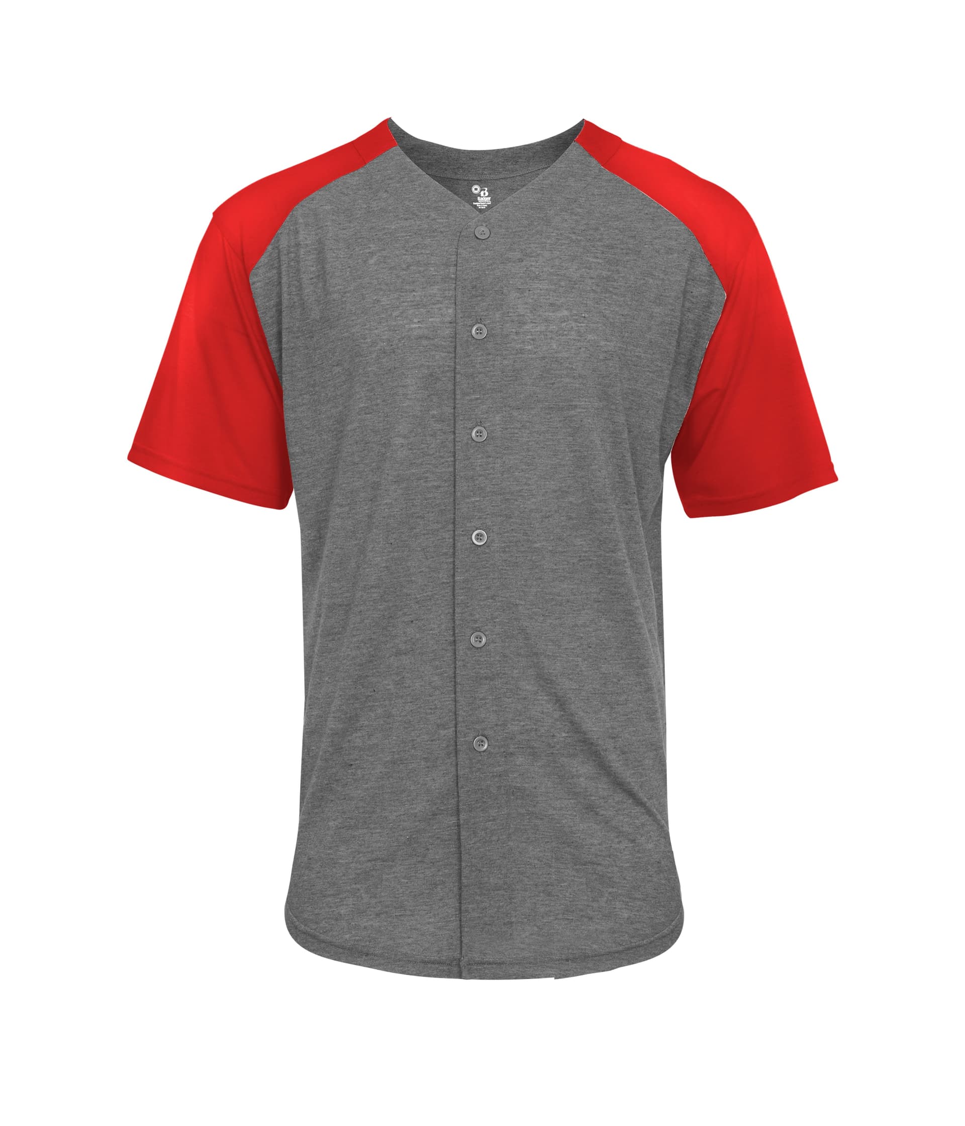 TRI-BLEND FULL BUTTON TEE — image 1 of 5
