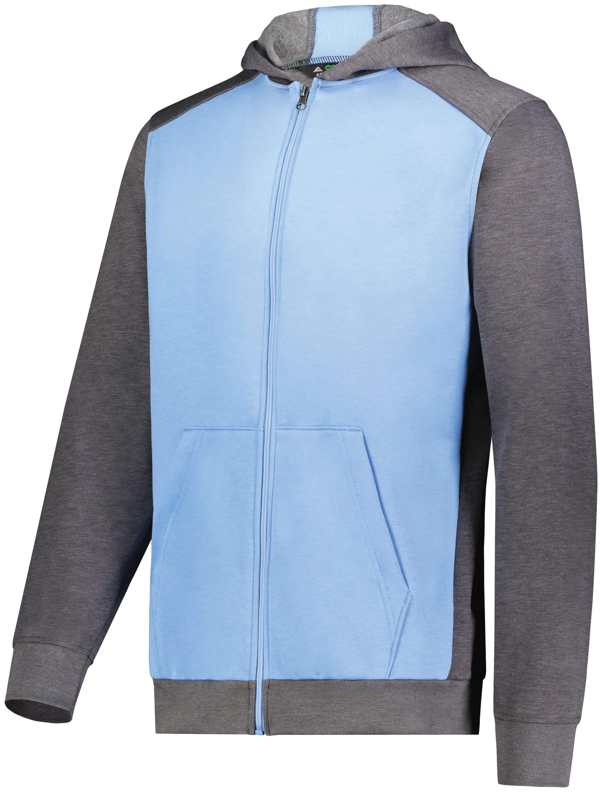 Youth Three-Season Fleece Full Zip Hoodie — view 4