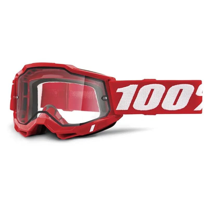 2 ENDURO MOTO Goggle Red - Clear Lens — image 1 of 1