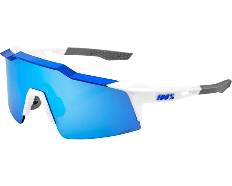 SPEEDCRAFT® SL - Matte White/Metallic Blue - HiPER® Blue Multilayer Mirror Lensz — image 1 of 1