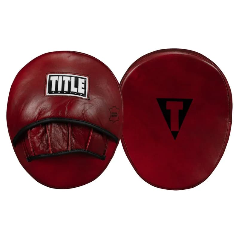 Blood Red Leather Punch Mitts — image 1 of 1