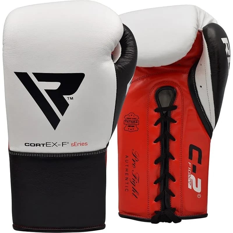 C2 Fight Lace Up Leather Boxing Gloves BBBOFC/BIBA/WBF/NYAC /NEVADA APPROVED — image 1 of 1