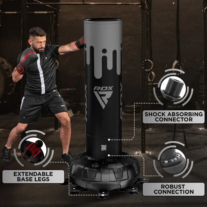 RDX F9 6ft Adults Free Standing Punch Bag With Bag Mitts For Training & Workout Set — image 1 of 1